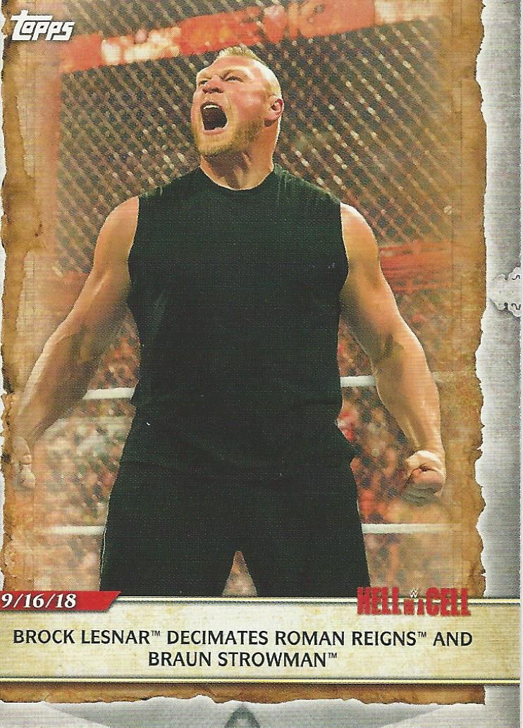 WWE Topps Road to Wrestlemania 2020 Trading Cards Brock Lesnar No.18
