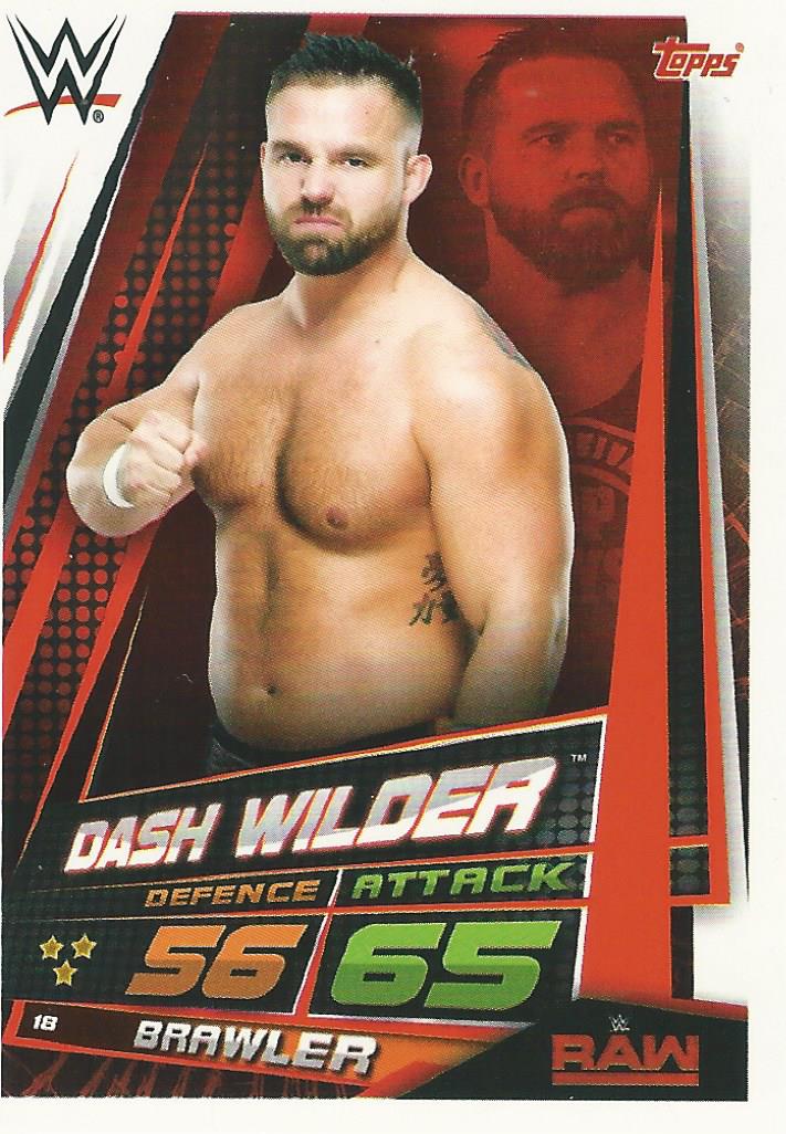 WWE Topps Slam Attax Universe 2019 Trading Card Dash Wilder No.18