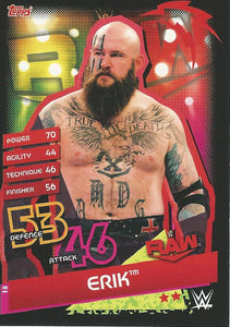 WWE Topps Slam Attax Reloaded 2020 Trading Card Erik No.18