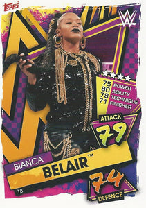 WWE Topps Slam Attax 2021 Trading Card Bianca Belair No.18