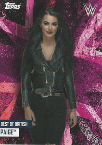 WWE Topps Best of British 2021 Trading Card Paige