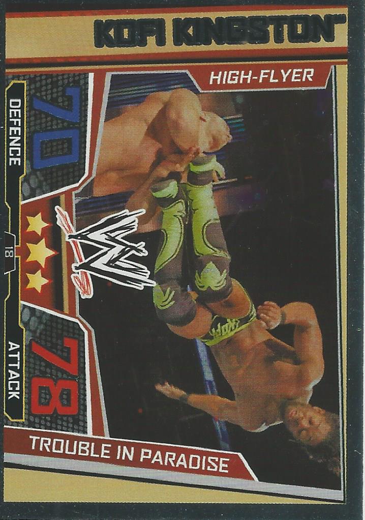 WWE Slam Attax Superstars 2013 Trading Card Finisher Kofi Kingston No.18