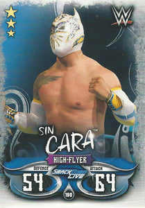 WWE Topps Slam Attax Live 2018 Trading Card Sin Cara No.190