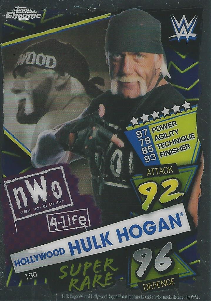 WWE Topps Slam Attax Chrome 2021 Trading Cards Hulk Hogan No.190