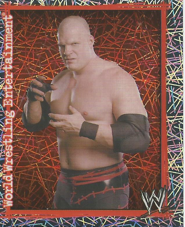 WWE Topps Superstars Uncovered 2007 Sticker Collection Kane Foil No.191