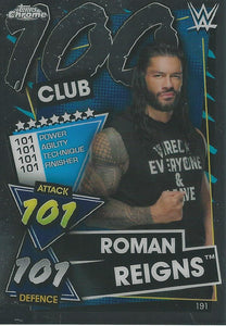 WWE Topps Slam Attax Chrome 2021 Trading Cards Roman Reigns No.191