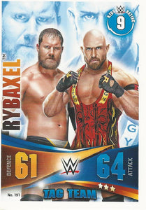 WWE Topps Slam Attax Rivals 2014 Trading Card Rybaxel No.191