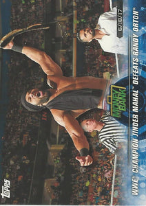 WWE Topps Road to Wrestlemania 2018 Trading Cards Jinder Mahal No.91