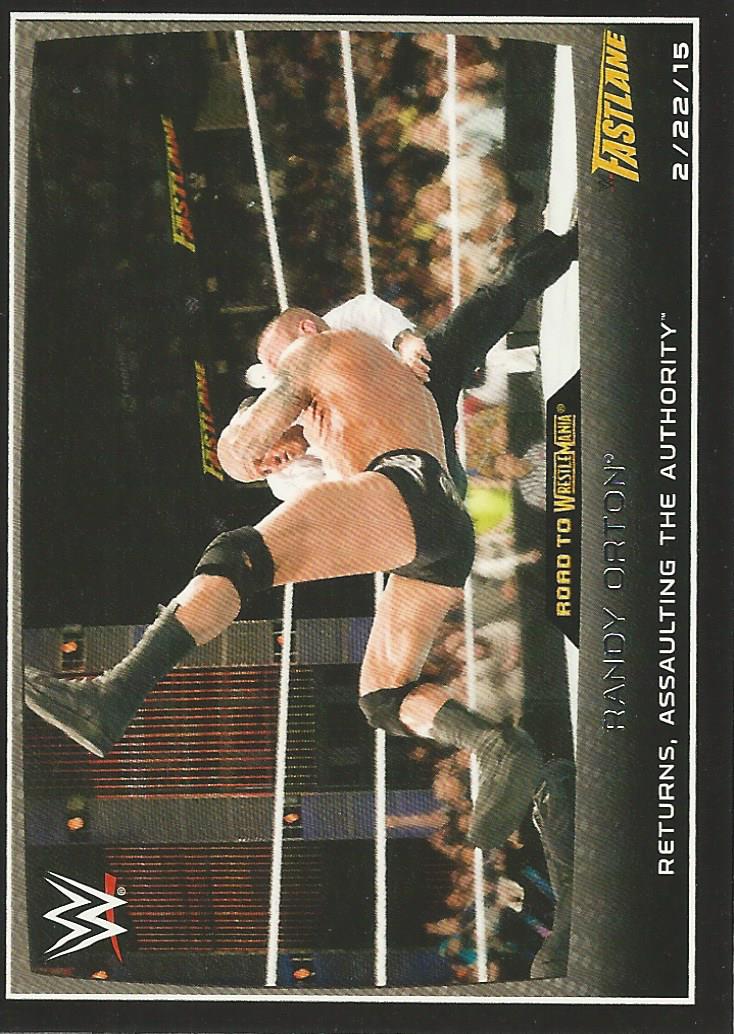 WWE Topps Road to Wrestlemania 2015 Trading Cards Randy Orton No.91