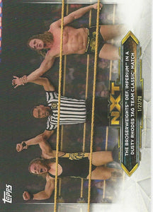 WWE Topps NXT 2020 Trading Cards Pete Dunne and Matt Riddle No.92