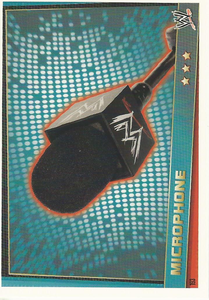 WWE Topps Slam Attax Rebellion 2012 Trading Card Microphone No.193
