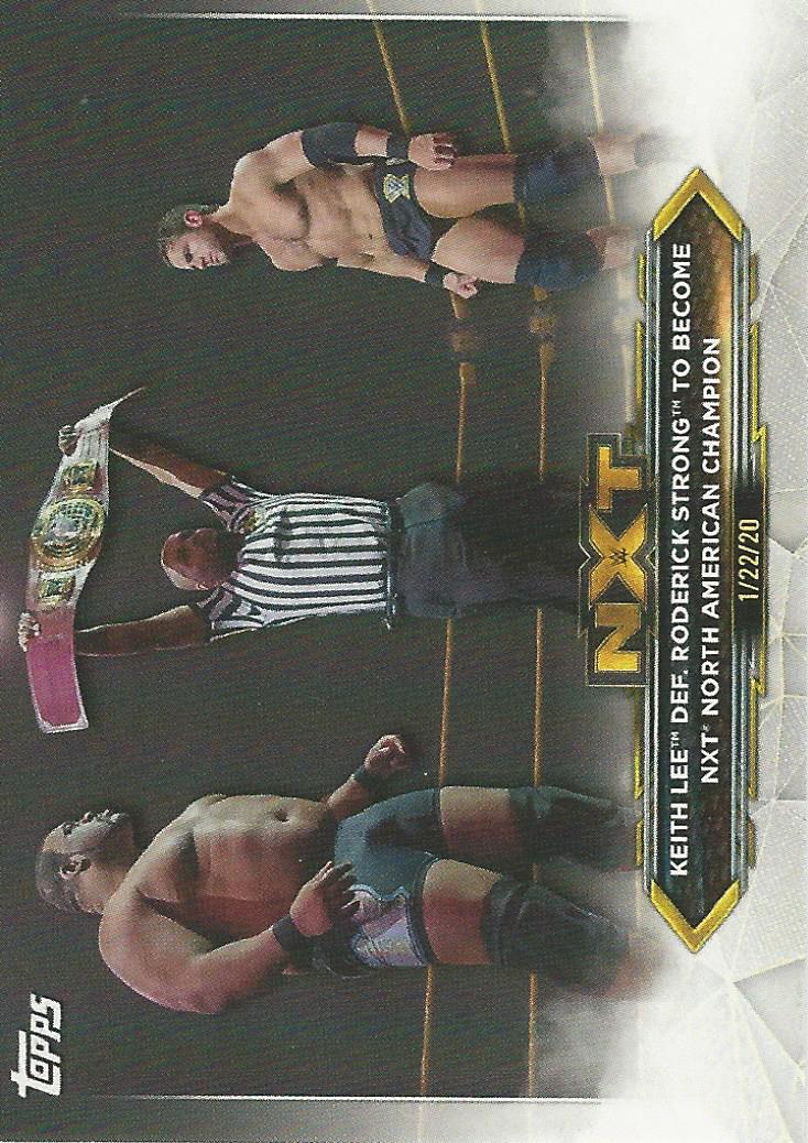 WWE Topps NXT 2020 Trading Cards Keith Lee vs Roderick Strong No.93