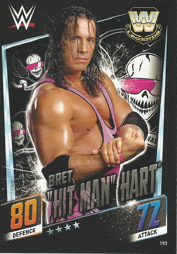 WWE Topps Slam Attax 2015 Then Now Forever Trading Card Bret Hitman Hart No.193