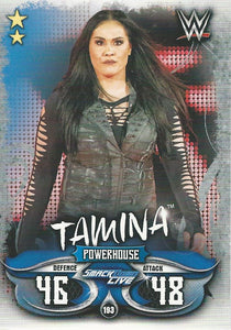 WWE Topps Slam Attax Live 2018 Trading Card Tamina No.193