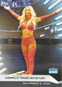WWE Topps Women Division 2021 Trading Card Carmella No.93