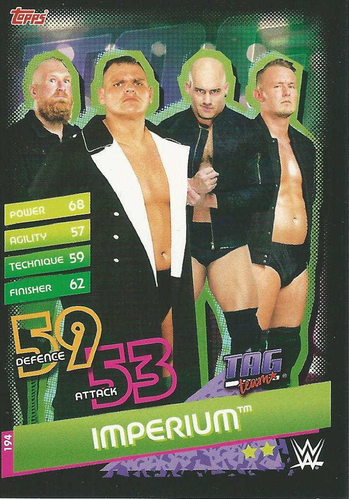 WWE Topps Slam Attax Reloaded 2020 Trading Card Imperium No.194