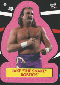 WWE Topps Heritage 2012 Trading Cards Jake the Snake Roberts Sticker No.10