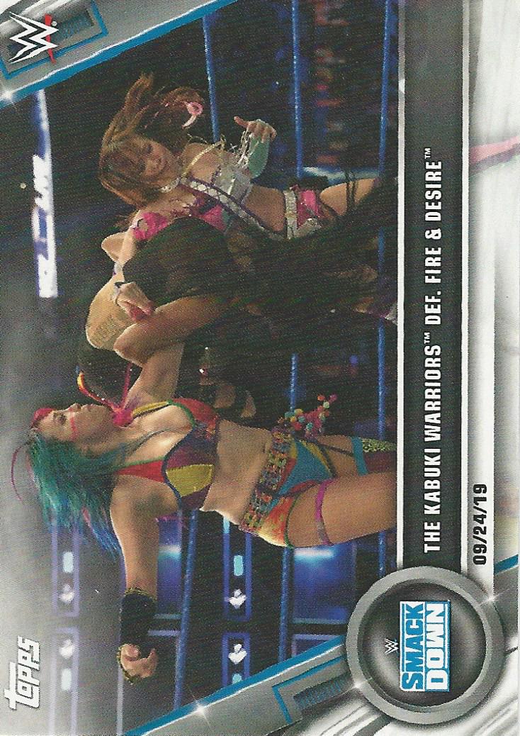 WWE Topps Womens Division 2020 Trading Cards Asuka and Kairi Sane No.87