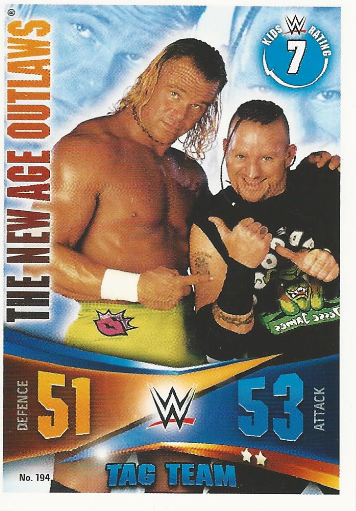 WWE Topps Slam Attax Rivals 2014 Trading Card New Age Outlaws No.194