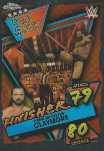 WWE Topps Slam Attax Chrome 2021 Trading Cards Drew McIntyre No.194