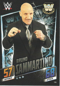 WWE Topps Slam Attax 2015 Then Now Forever Trading Card Bruno Sammartino No.195