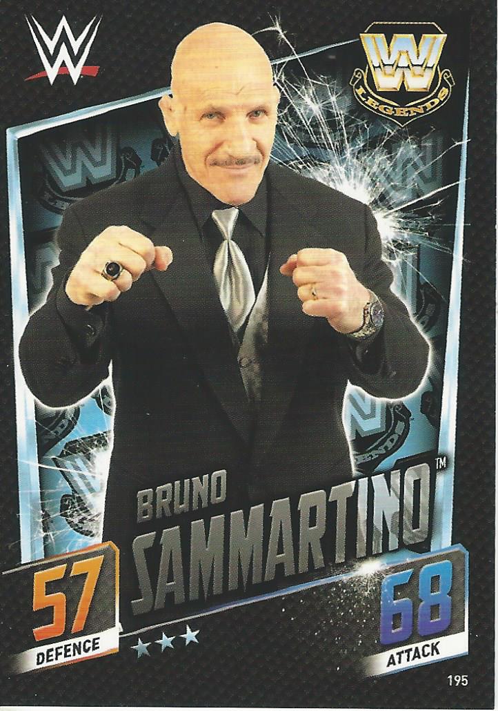 WWE Topps Slam Attax 2015 Then Now Forever Trading Card Bruno Sammartino No.195