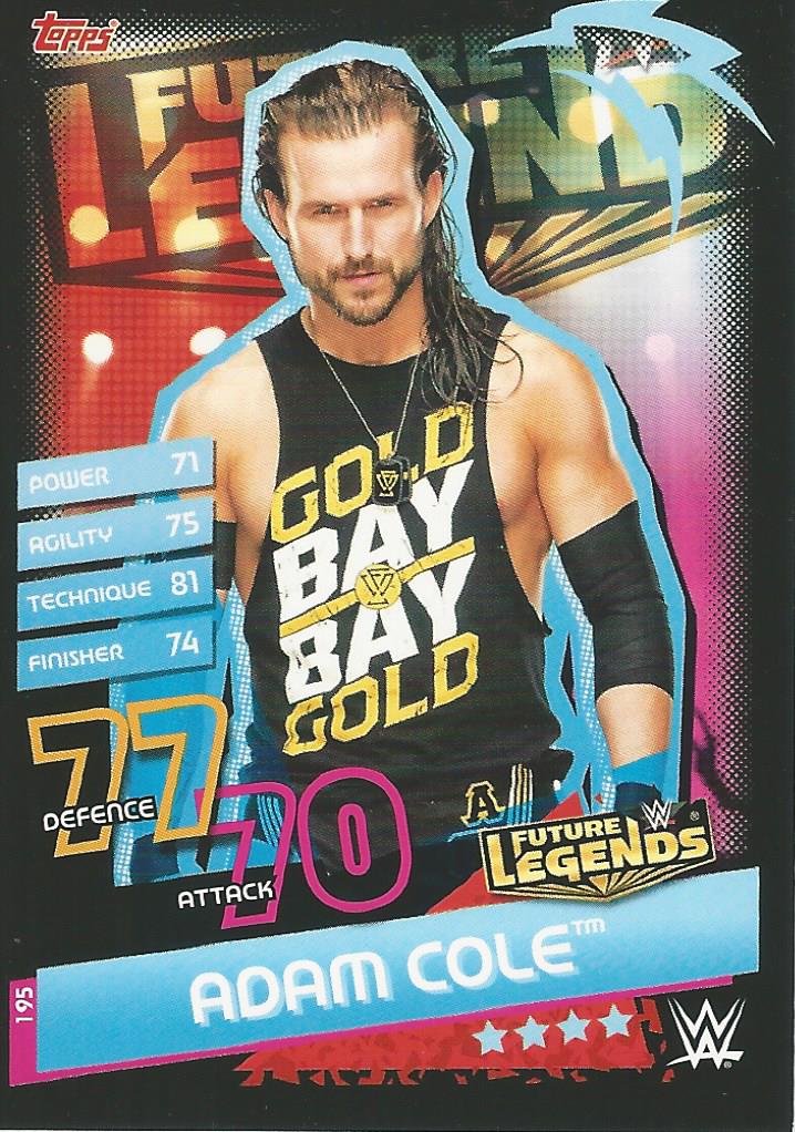 WWE Topps Slam Attax Reloaded 2020 Trading Card Adam Cole No.195