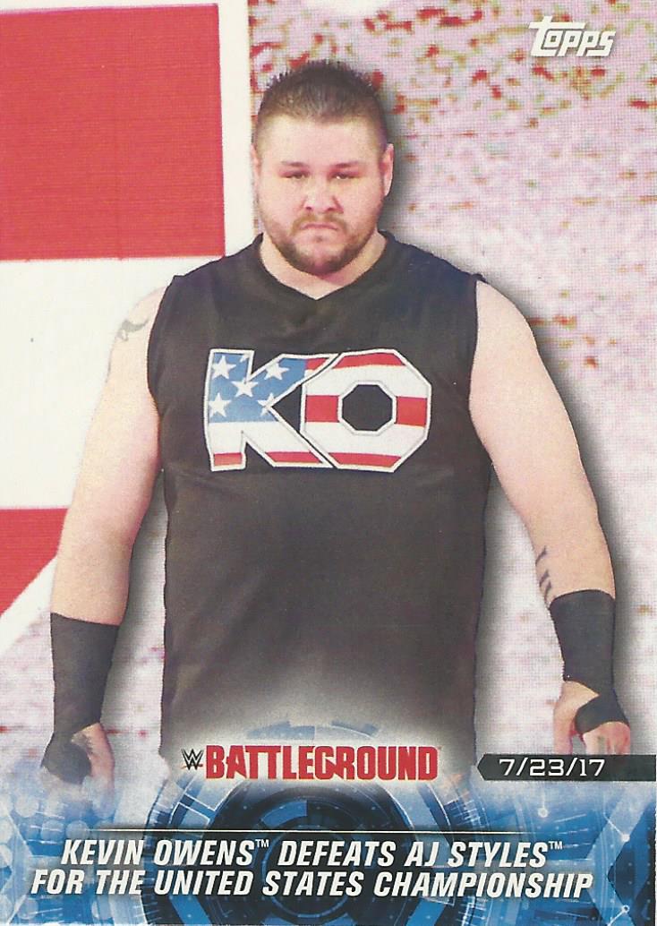 WWE Topps Road to Wrestlemania 2018 Trading Cards Kevin Owens No.95