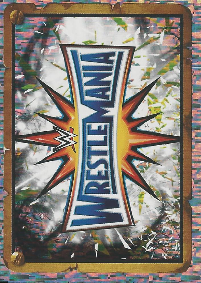 WWE Topps Stickers 2017 Wrestlemania Logo Foil No.195