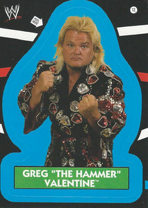WWE Topps Heritage 2012 Trading Cards Greg Valentine Sticker No.12