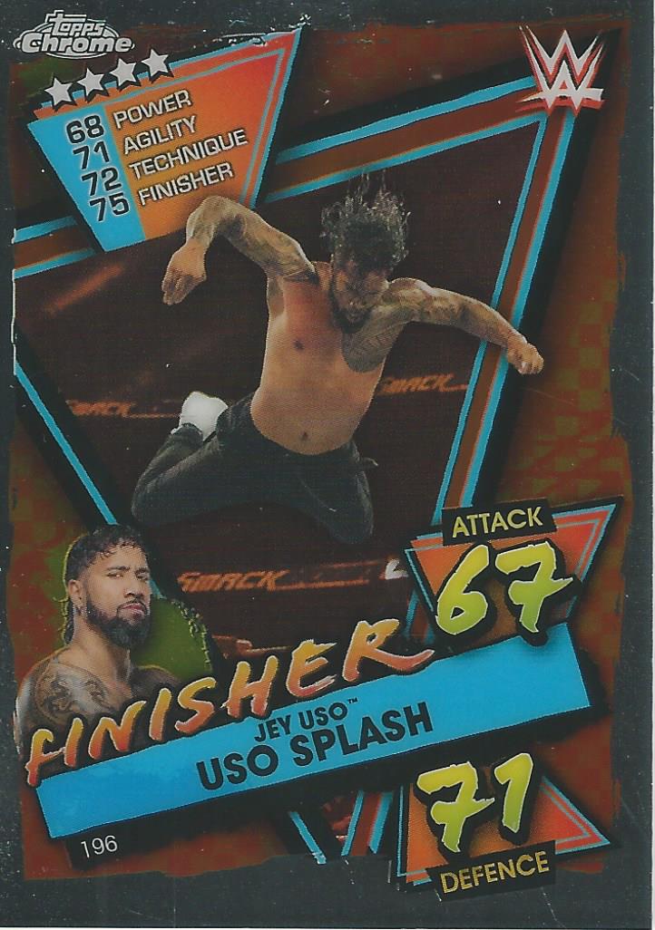 WWE Topps Slam Attax Chrome 2021 Trading Cards Jey Uso No.196