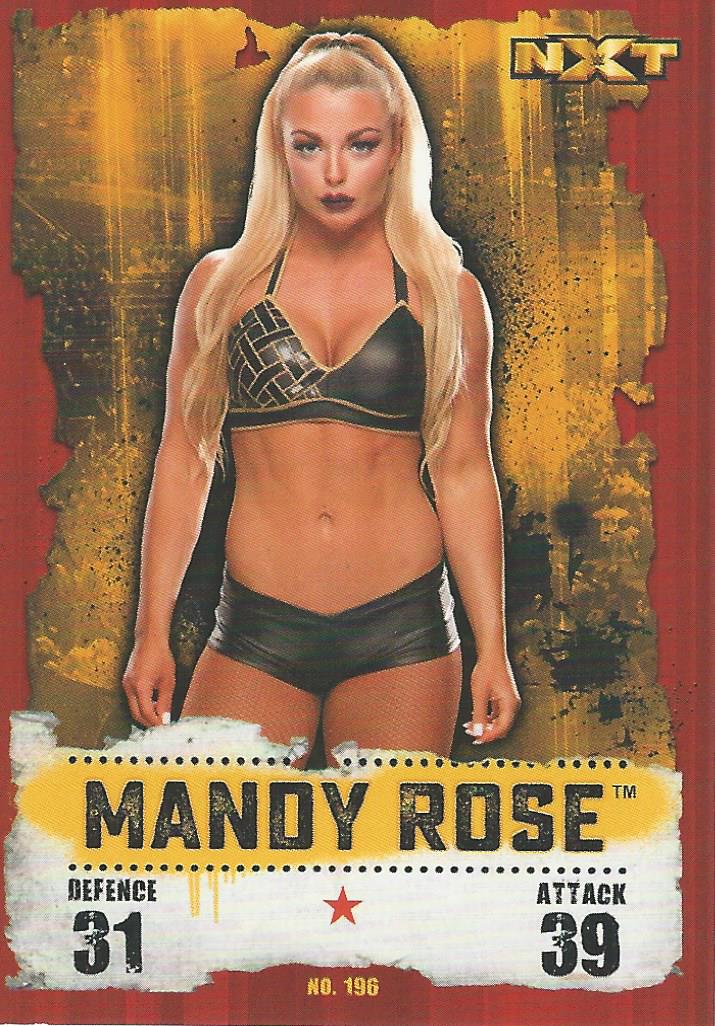 WWE Topps Slam Attax Takeover 2016 Trading Card Mandy Rose No.196
