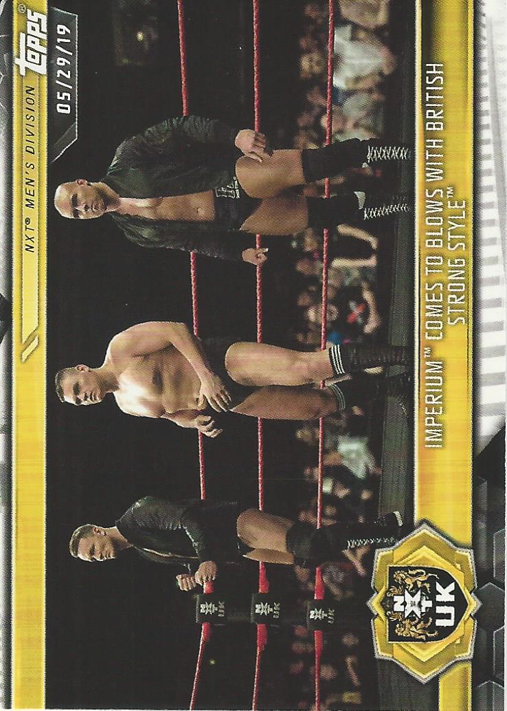 WWE Topps NXT 2019 Trading Cards Walter Fabian and Marcel No.96