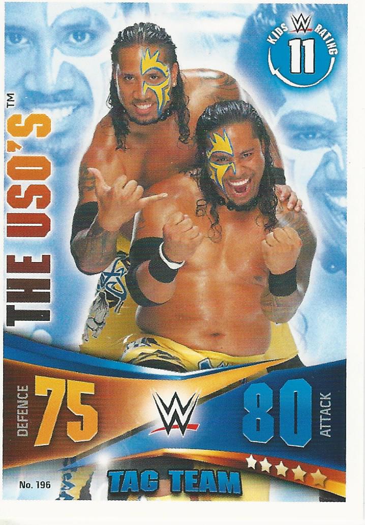 WWE Topps Slam Attax Rivals 2014 Trading Card The Usos No.196