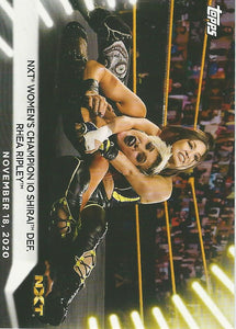 WWE Topps Women Division 2021 Trading Card Io Shirai No.97