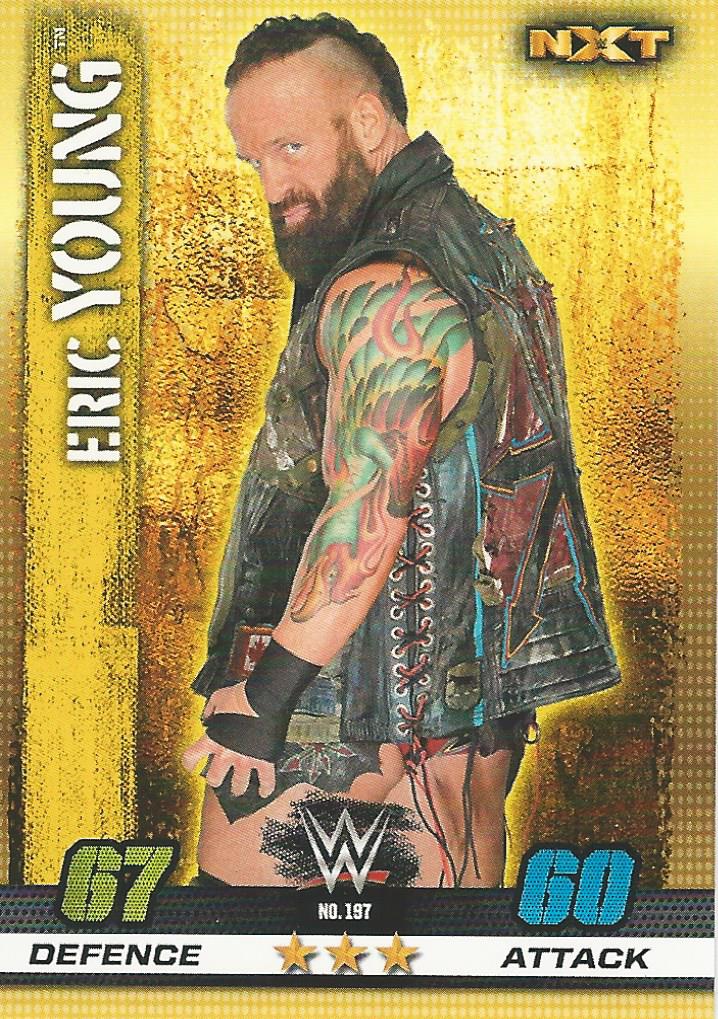 WWE Topps Slam Attax 10th Edition Trading Card 2017 NXT Eric Young No.197