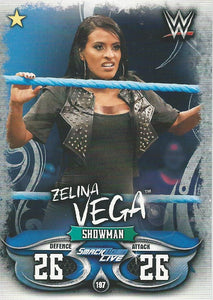 WWE Topps Slam Attax Live 2018 Trading Card Zelina Vega No.197