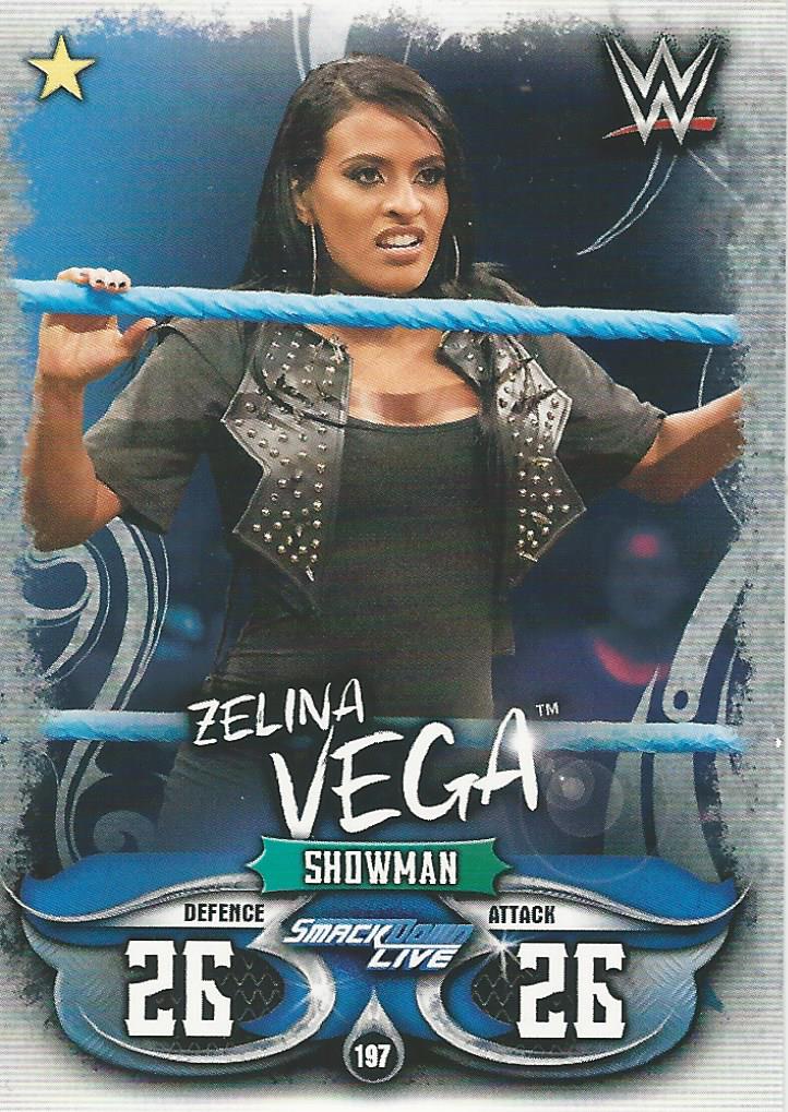 WWE Topps Slam Attax Live 2018 Trading Card Zelina Vega No.197