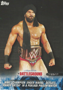 WWE Topps Road to Wrestlemania 2018 Trading Cards Jinder Mahal No.97