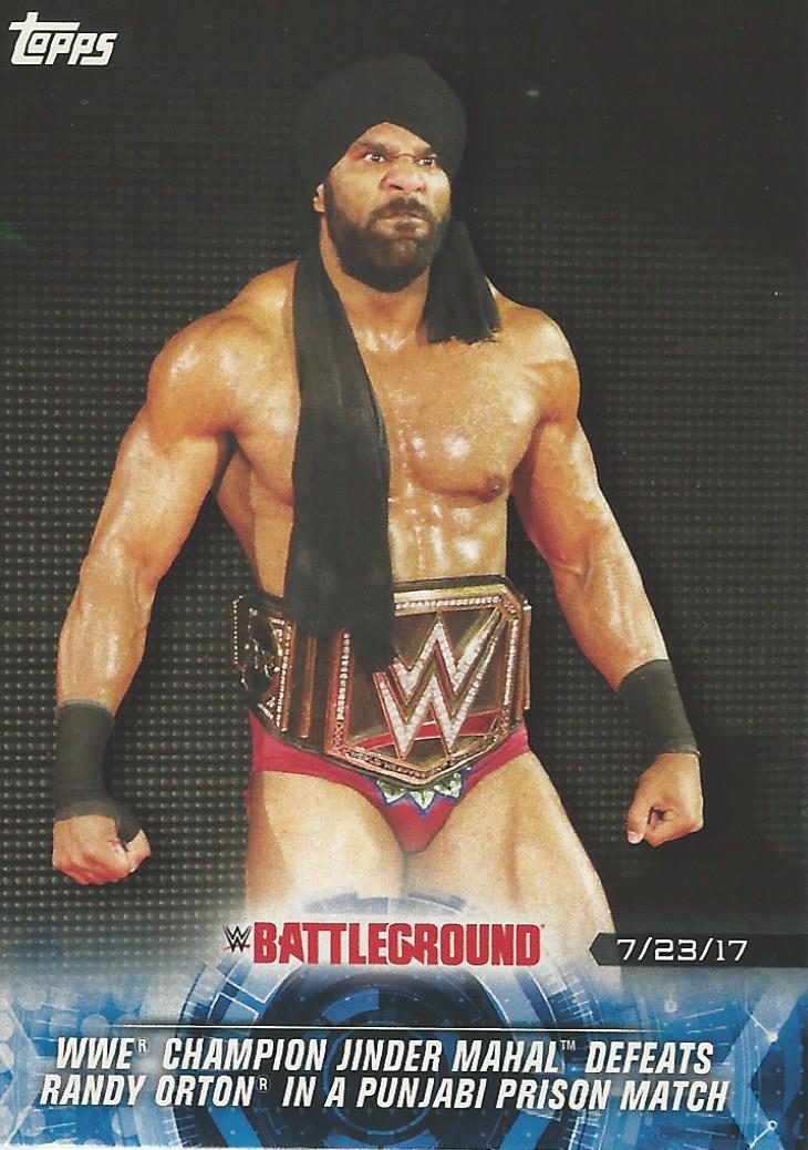 WWE Topps Road to Wrestlemania 2018 Trading Cards Jinder Mahal No.97