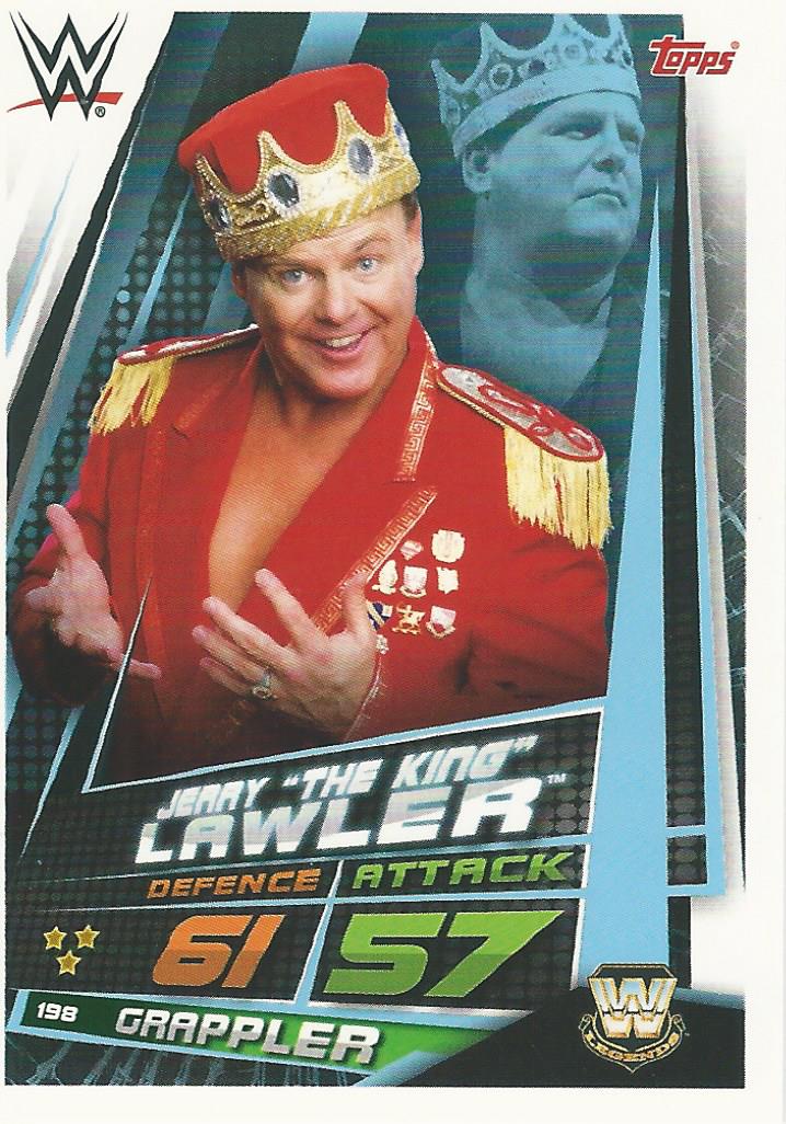 WWE Topps Slam Attax Universe 2019 Trading Card Jerry Lawler No.198