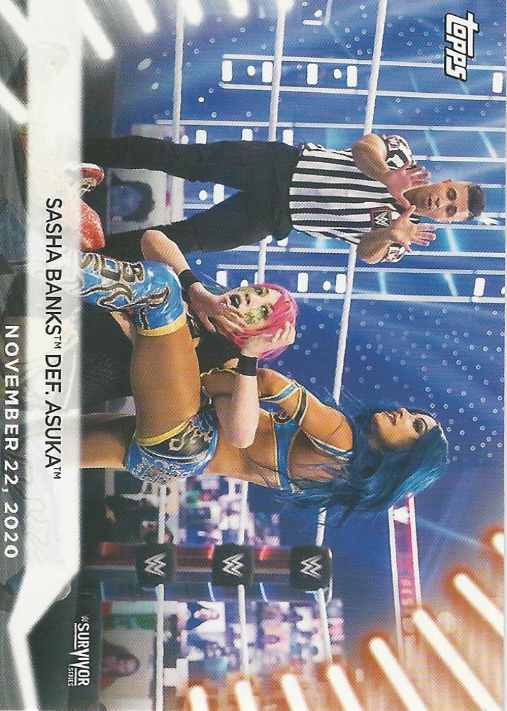 WWE Topps Women Division 2021 Trading Card Sasha Banks No.98