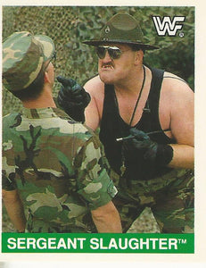 WWF Merlin Sticker Collection 1990 SGT Slaughter No.198