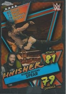 WWE Topps Slam Attax Chrome 2021 Trading Cards Roman Reigns No.199