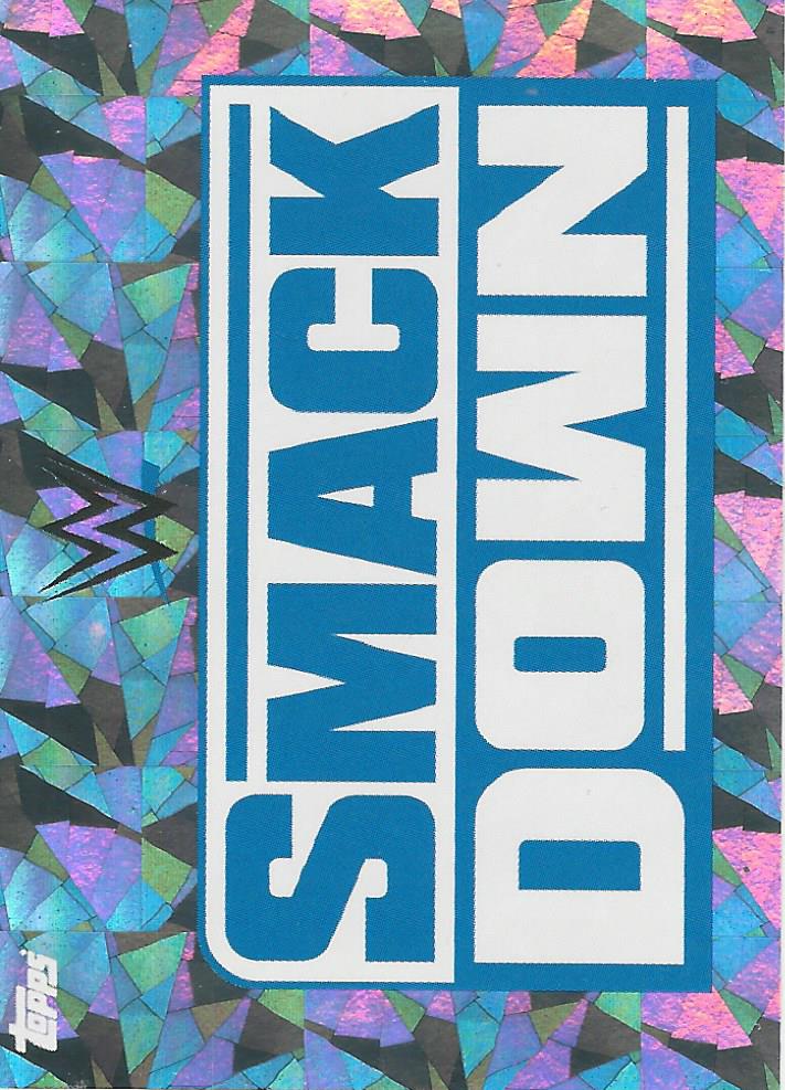 WWE Topps Road to Wrestlemania Stickers 2021 Smackdown Logo No.199