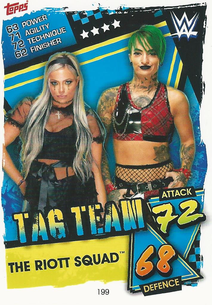 WWE Topps Slam Attax 2021 Trading Card The Riott Squad No.199