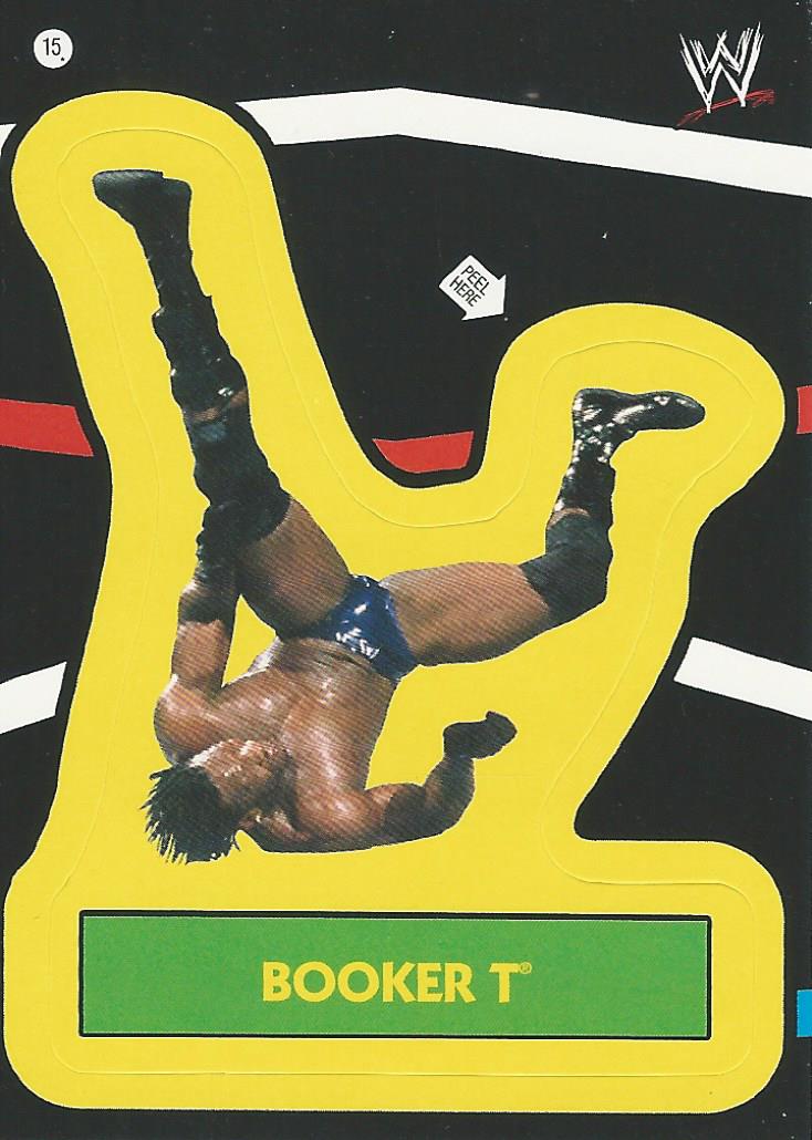 WWE Topps Heritage 2012 Trading Cards Booker T Sticker No.15
