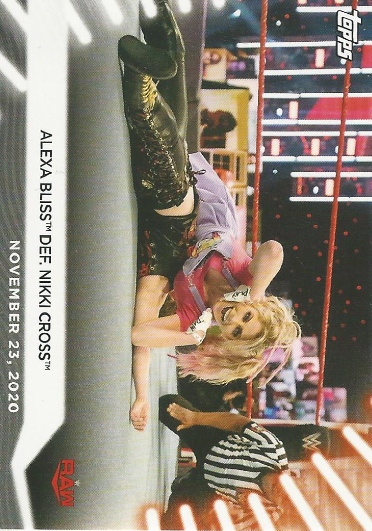 WWE Topps Women Division 2021 Trading Card Alexa Bliss No.99
