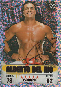 WWE Topps Slam Attax Takeover 2016 Trading Card Alberto Del Rio Red Champion No.19