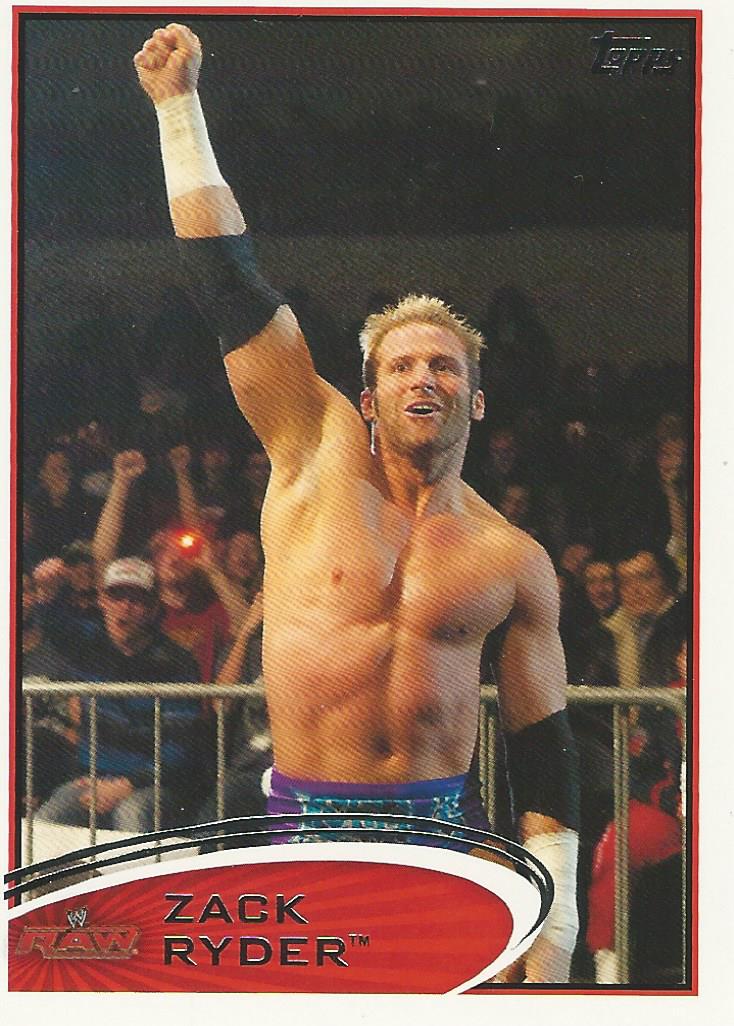 WWE Topps 2012 Trading Card Zack Ryder No.19